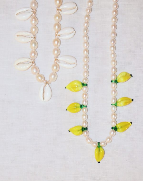 Tamarin Pearl and Shell Necklace - Image 3