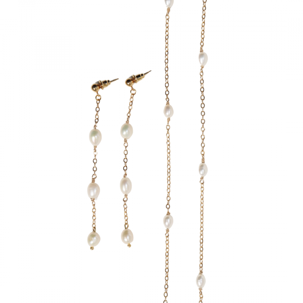 Floating Pearl Earrings - Image 3