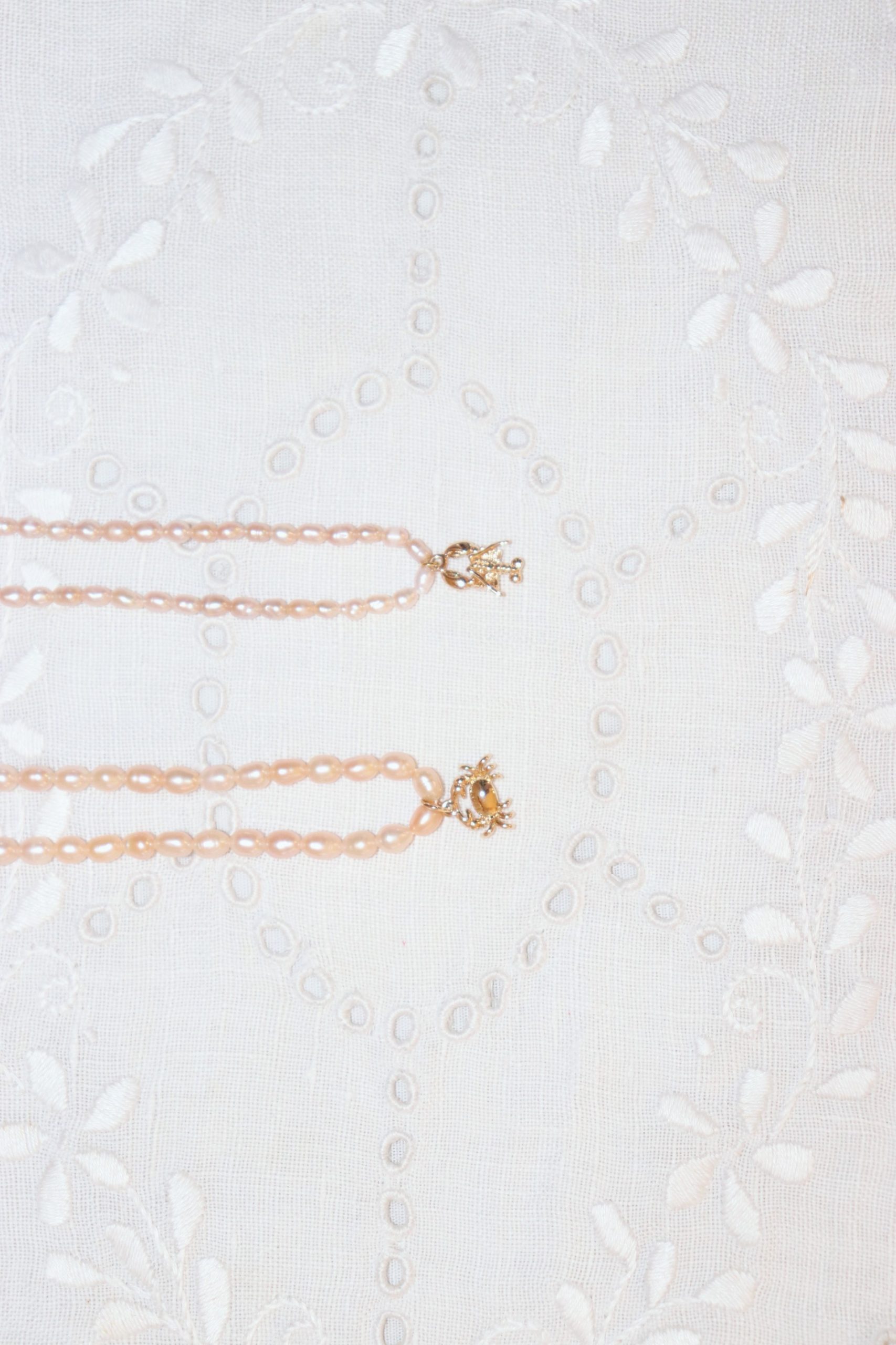 Crab Charm Pearl Necklace - Image 5
